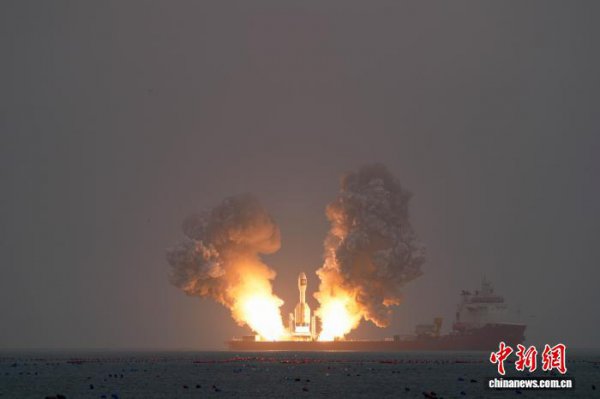 行家运力最大固体输送火箭引力一号完成第二次海上辐照